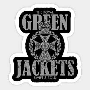 Royal Green Jackets (distressed) Sticker